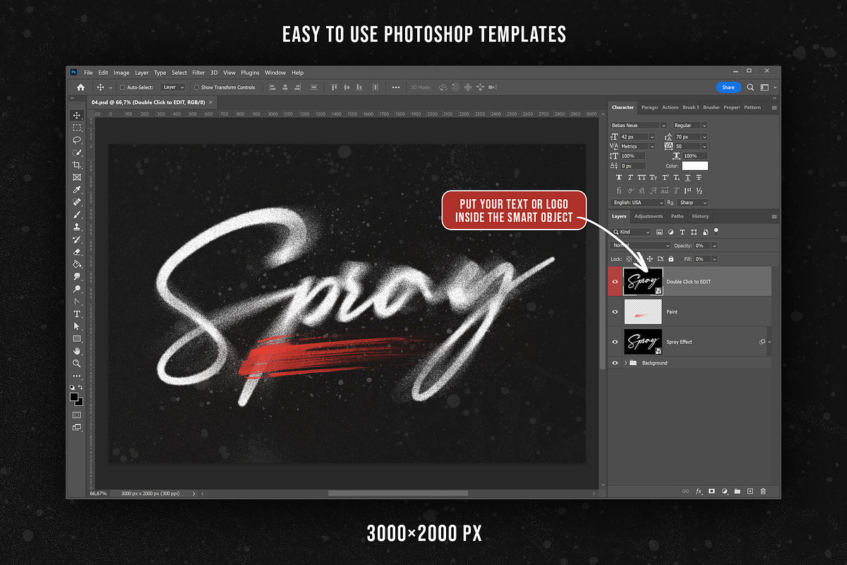 Spray Paint Text Effects, a Layer Style Add-On by Andrew Skoch Design (Photo 5 of 7)