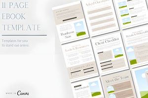 Canva Online EBook/Workbook Template, a Presentation Template by Ink Gallery