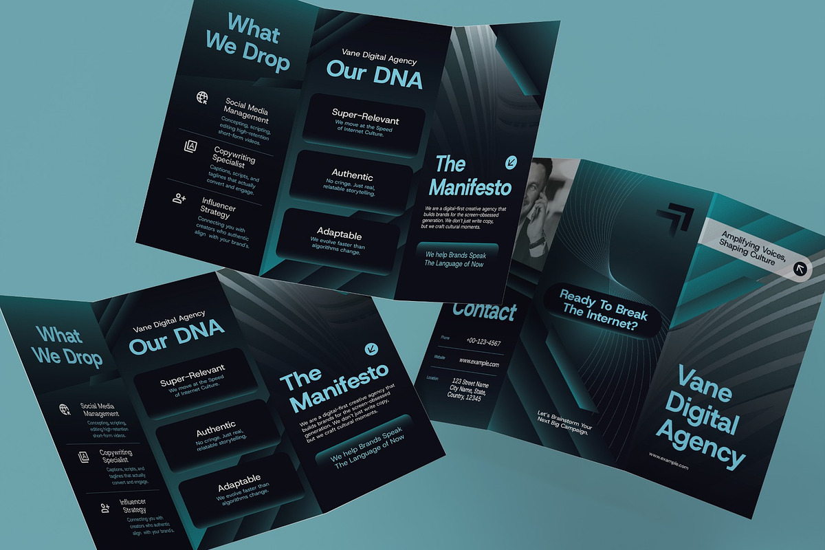 Digital Agency Brochure, a Brochure Template by graphicook (Photo 3 of 3)