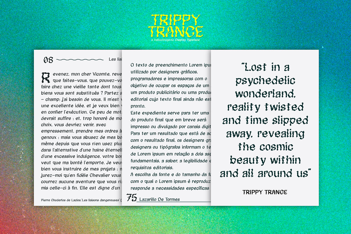 Trippy Trance, a Font by LTNG STUDIO (Photo 5 of 11)