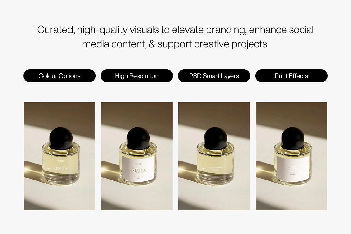 Premium Fragrance Bottle Mockup, a Packaging Mockup by Digital Asset Co (Photo 3 of 4)