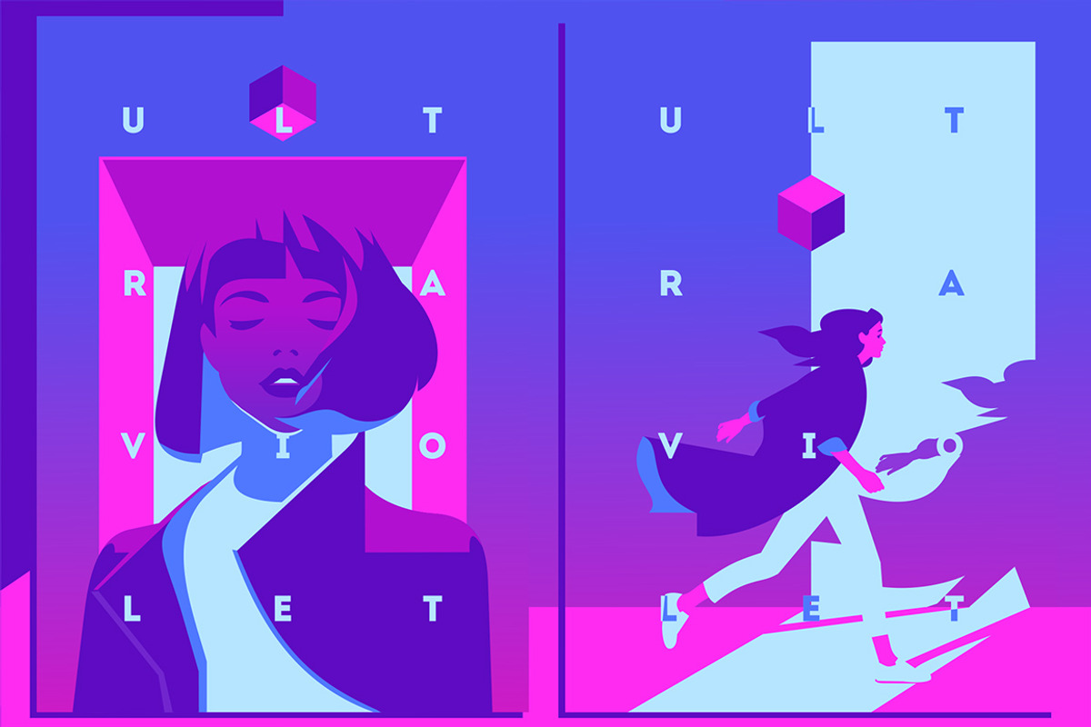 8 Ultraviolet Theme Illustrations, an Illustration by Alexander Baidin (Photo 2 of 7)