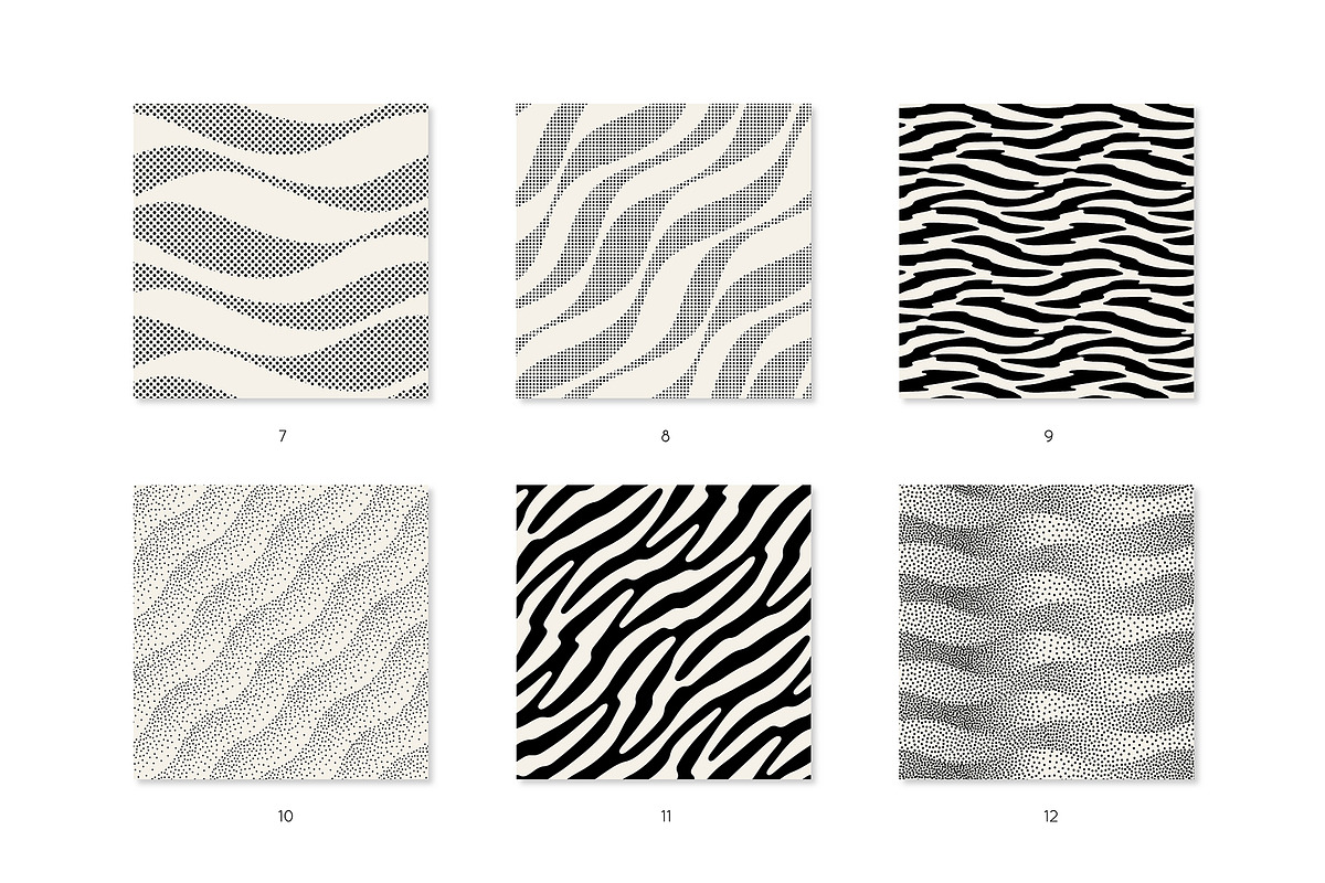 Wavy Seamless Patterns Collection, a Pattern Graphic by Curly_Pat (Photo 4 of 14)