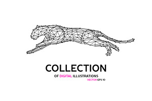 Vector abstract animals