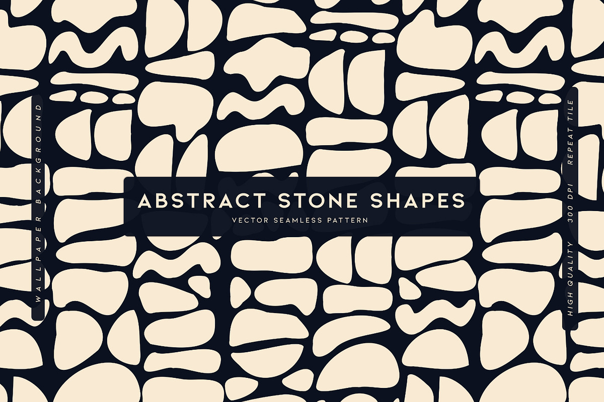Abstract Stone Shapes, a Pattern Graphic by MalyskaStudio (Photo 1 of 21)