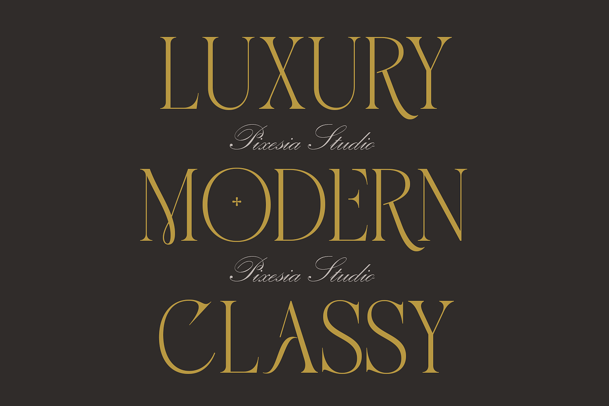 Merilux - Modern Luxury Serif, a Serif Font by Pixesia Studio (Photo 2 of 16)