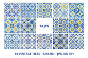 Portuguese Tiles Pattern Collection, a Pattern Graphic by Anna Design Studio (Thumbnail 6 of 17)