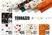 Terrazzo Collection of 14 patterns., a Pattern Graphic by DeMih (Thumbnail 4 of 7)