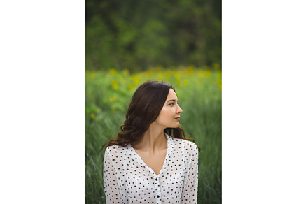 Portrait of Woman on the Green, a Beauty & Fashion Photo by Emotion photo