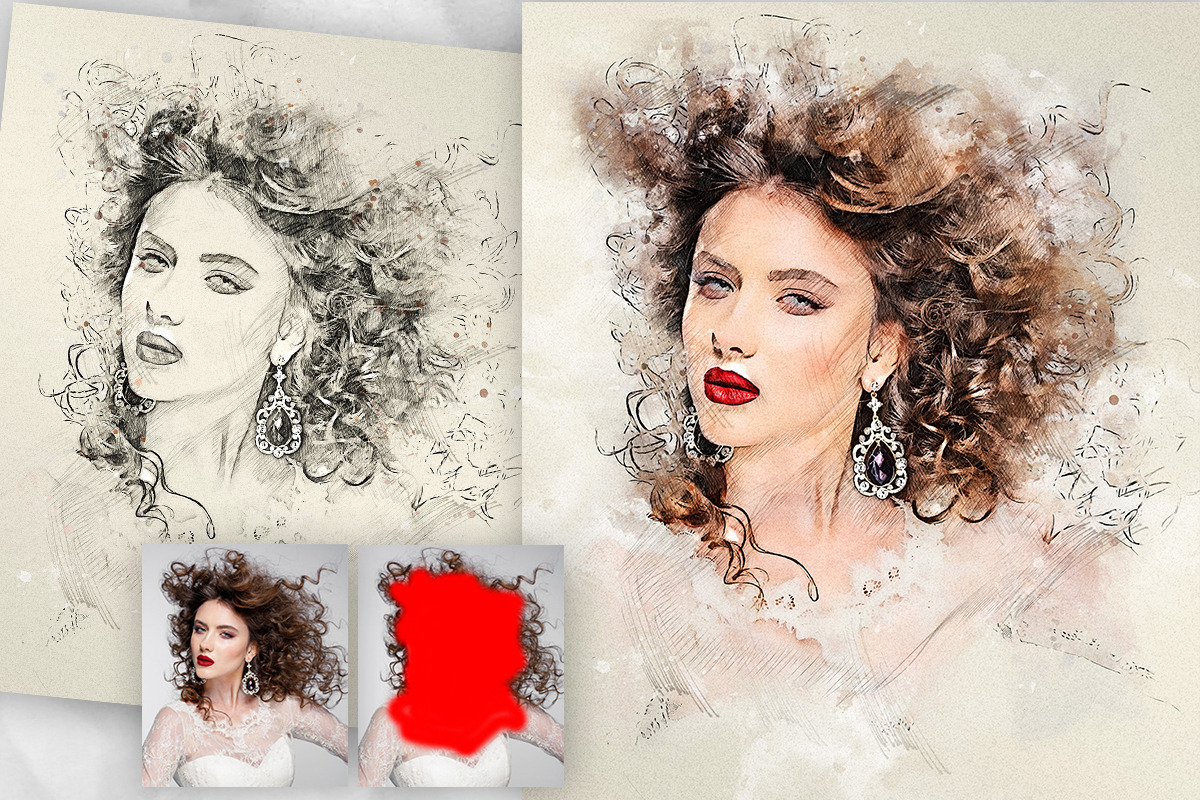 Quick Sketch Photoshop Action, an Action Add-On by GorynArt (Photo 5 of 17)