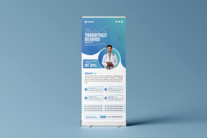 Healthcare Roll-Up Banner Template, a Poster Template by vectorlnk