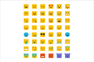 Emoji / Emoticons Bundle Of Icons