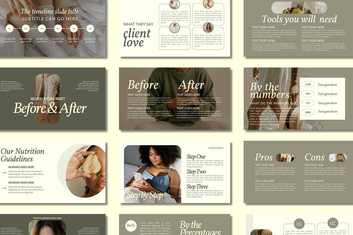 Canva Health Coach Slide Deck, a Presentation Template by Solana Creative Co. (Photo 2 of 6)