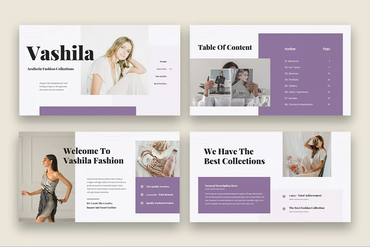 Vashila - Fashion Collection GSlides, a Presentation Template by Fit-tee (Photo 3 of 6)