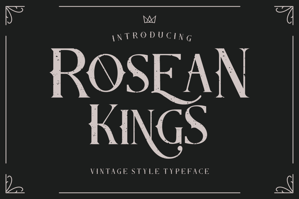 Rosean Kings Font, a Serif Font by Onotype (Photo 1 of 5)