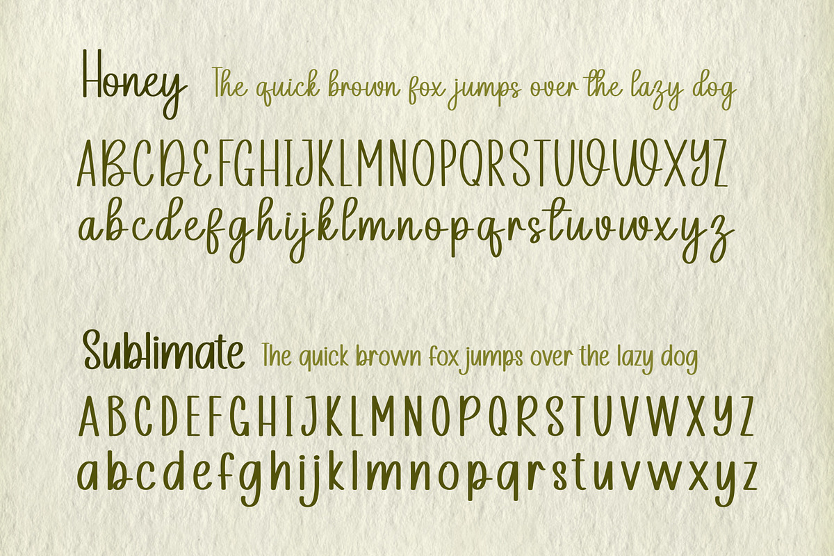 Honey & Sublimate Font Bundle, a Handwritten Font by Wicked Creative (Photo 3 of 3)