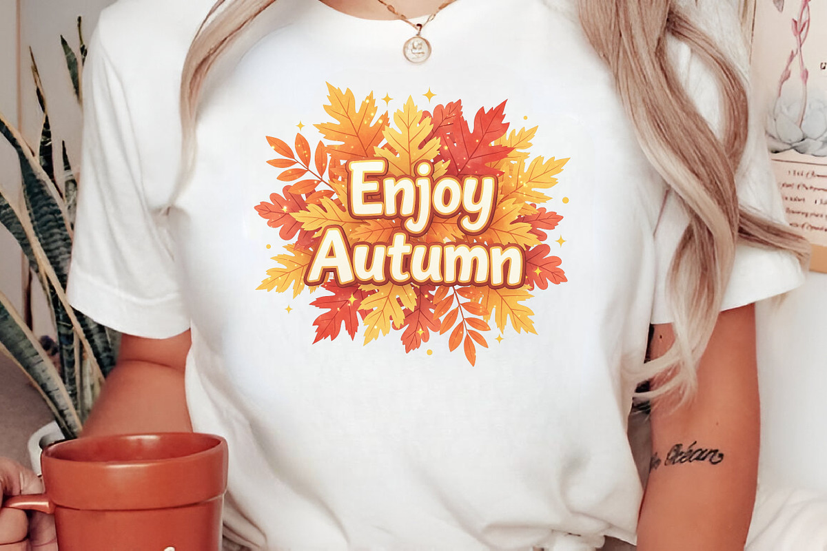 Watercolor Enjoy Autumn Clipart, an Illustration by Craft Nest (Photo 8 of 9)