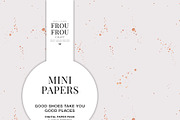 Pink White Rose Gold Mini Papers, a Pattern Graphic by Frou Fou Craft (Thumbnail 6 of 7)