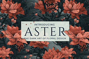 ASTER - Seamless Patterns Of Flowers