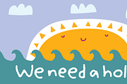 We Need A Holiday! ASAP! :), a Handwritten Font by pizzadudedotdk (Thumbnail 1 of 8)
