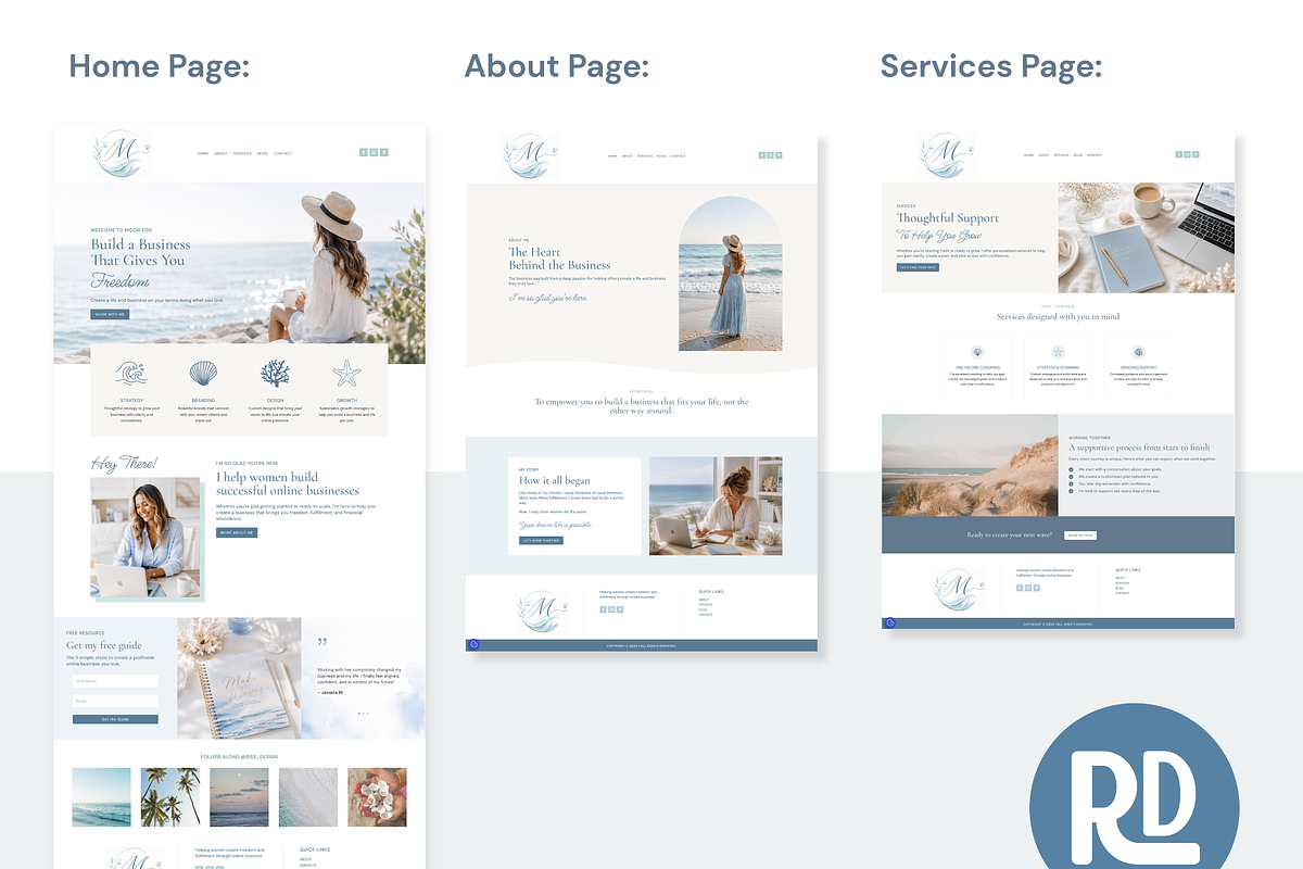 Divi Wordpress Template Moon Tide, a WordPress Template by RissDesign (Photo 2 of 4)