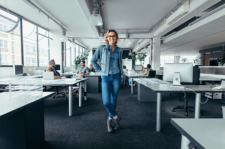 Young businesswoman featuring background, beautiful, and business, a Business Photo by Jacob Lund
