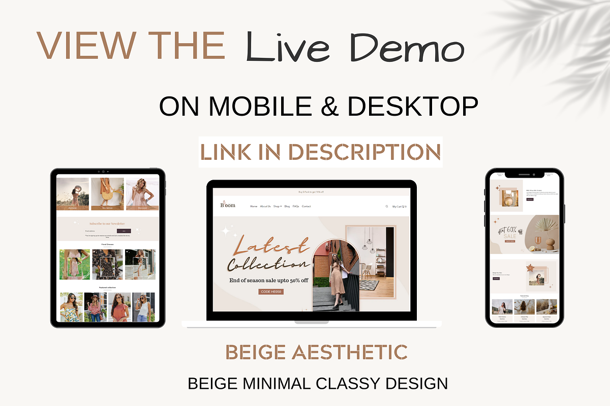 Boutique - Minimal Shopify theme, a Templates & Theme by Millennials Marketing (Photo 3 of 10)