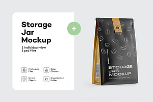 Stand Up Matte Pouch With Mockup