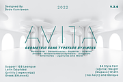 Avita | Geometric Sans Typeface, a Sans Serif Font by By Kineks (Thumbnail 1 of 13)