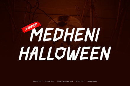 Medheni Halloween Font, a Sans Serif Font by Iqsiart Studio