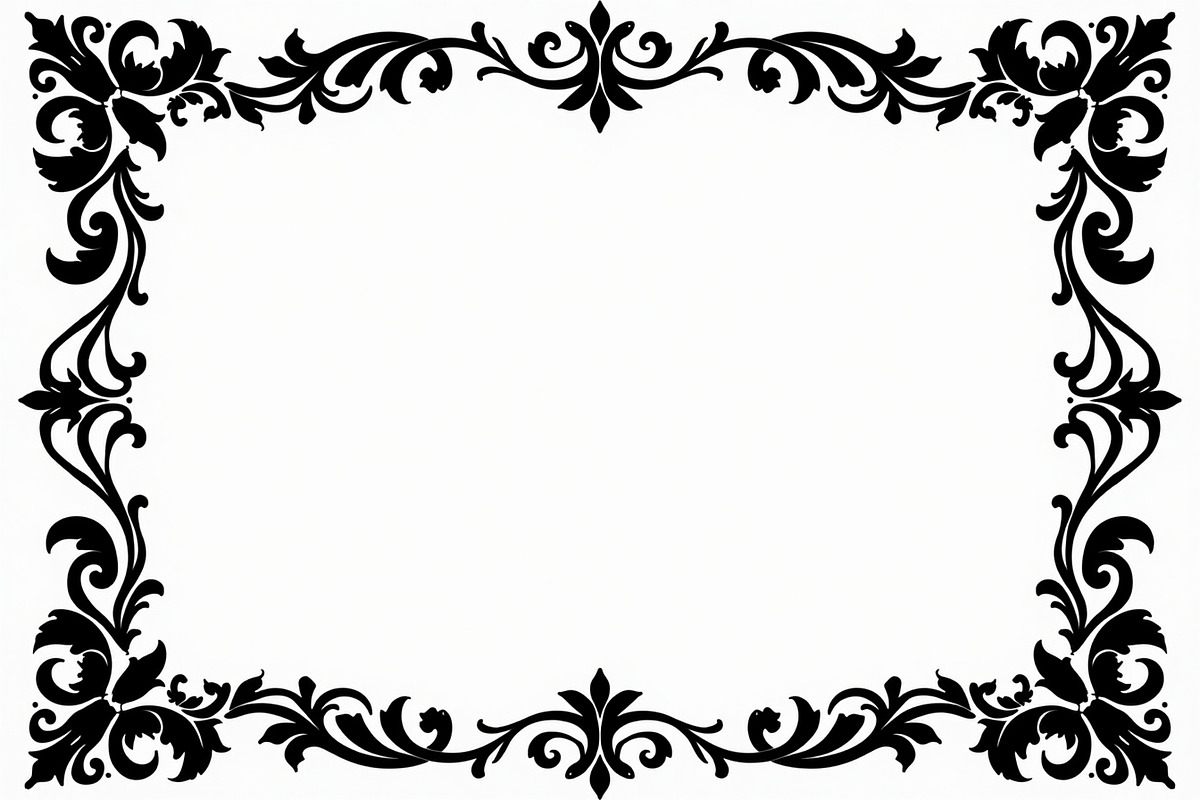 Elegant Floral Border Vector Design,, an Illustration by Amazin_art (Photo 22 of 26)