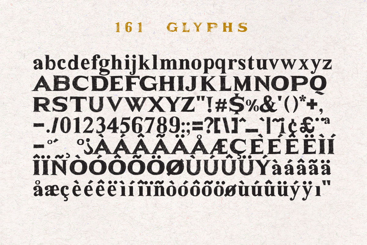 Serifa Typeface preview 5