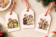 Funny Christmas Animals PNG Cliparts, an Animal Illustration by Ink Gallery (Thumbnail 7 of 13)