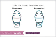 Minimal sweets icons, an Outline Icon by Picture Window (Thumbnail 3 of 5)