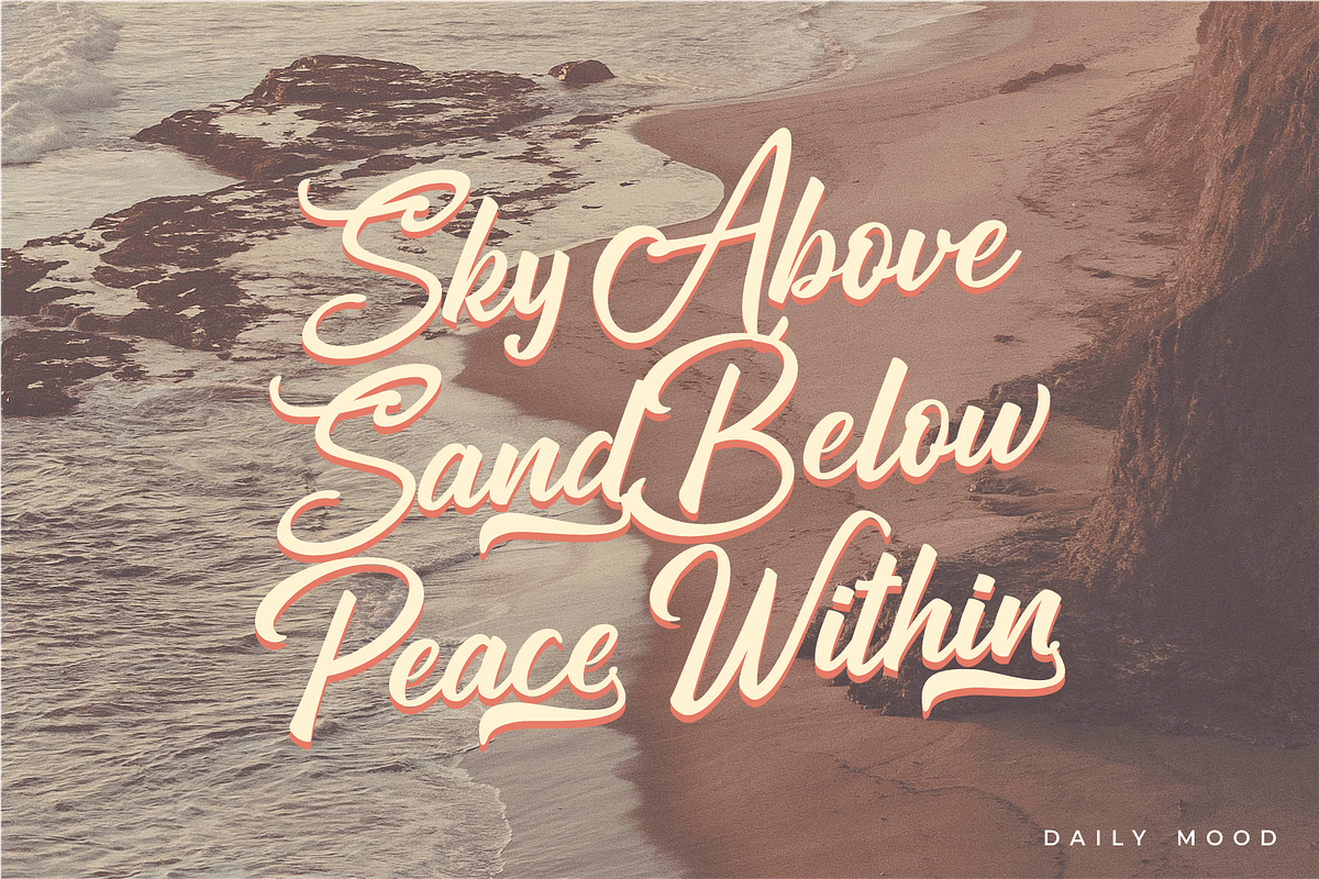 California Dream Brush Fonts, a Script Font by 50Fox (Photo 9 of 14)