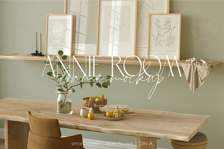 ANNIE ROOM | Interior Frame Mockup, a Household Mockup by yuliyuri.studio