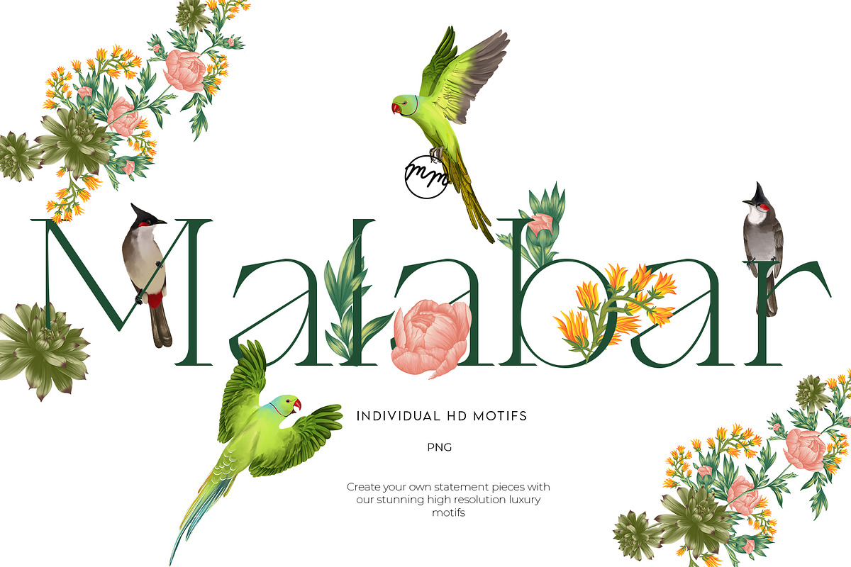 Malabar Patterns and Motifs, a Pattern Graphic by MenoMelo Studio (Photo 3 of 7)