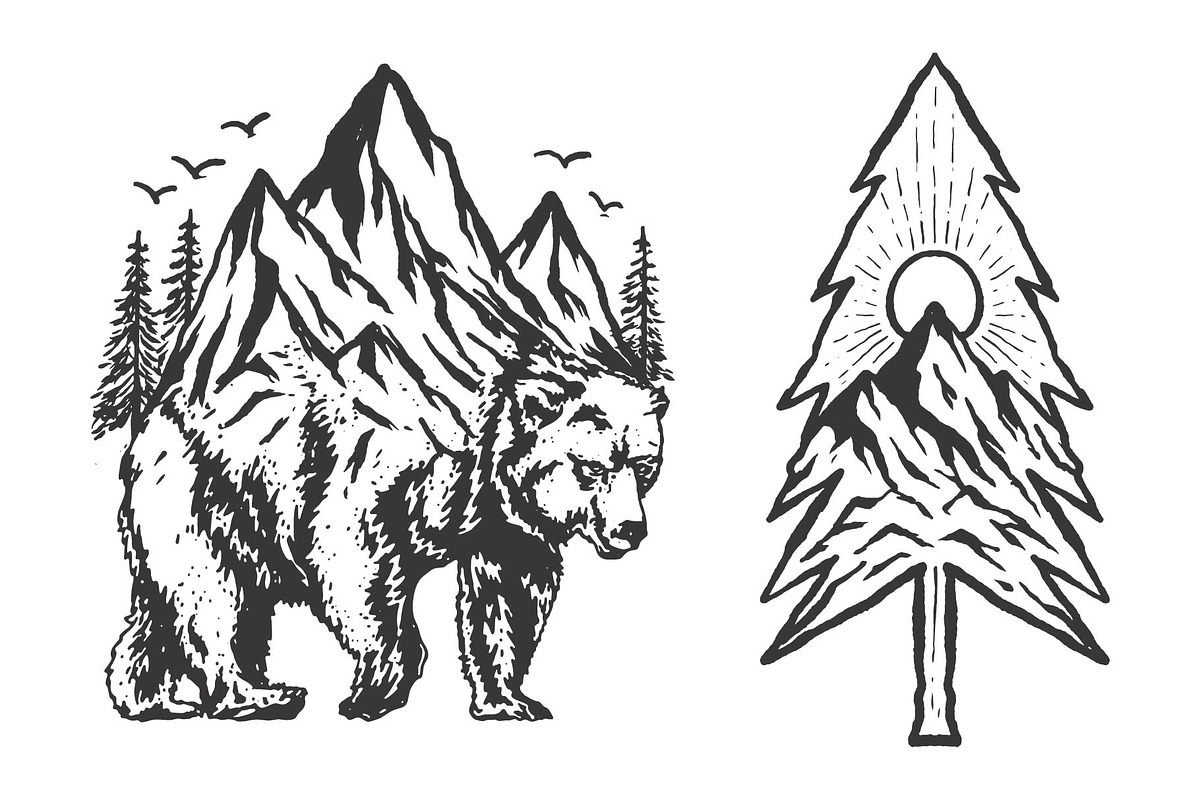 Outdoor Graphic / badge, an Object Illustration by Wak Jay Creative Studio (Photo 8 of 14)