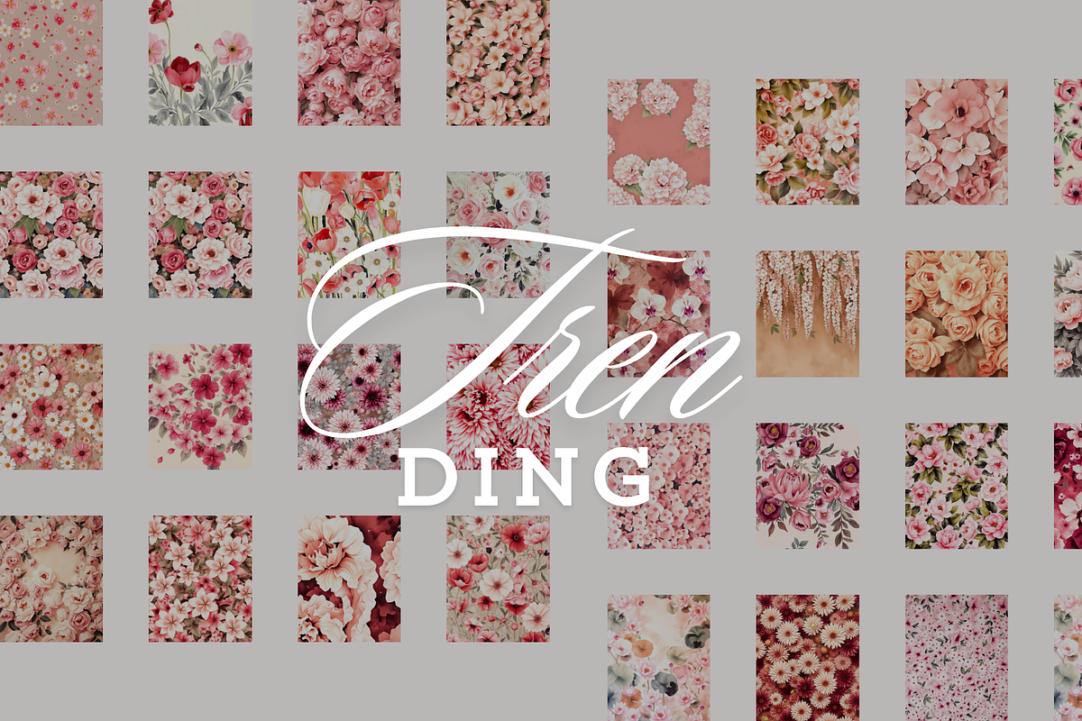 Pastel Floral Backgrounds, a Background Graphic by digital.incubator.yum (Photo 8 of 8)