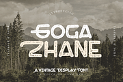 Goga Zhane - A Display Font, a Sans Serif Font by a Piece of Cake (Thumbnail 1 of 7)