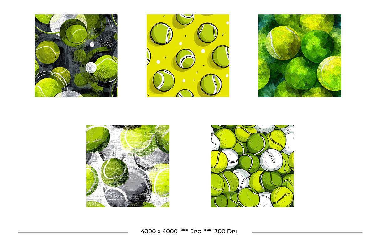 Tennis Graphics Bundle, a Pattern Graphic by karenfoleyphoto (Photo 5 of 5)