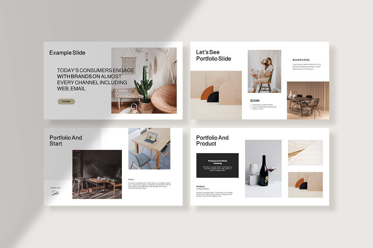 Brand Portfolio PowerPoint Template preview 3