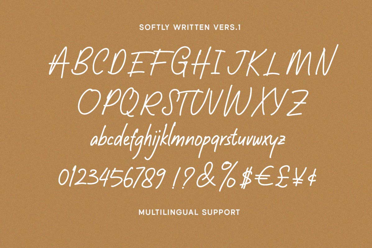 Softly Written Cozy Handwriting, a Handwritten Font by Littlehand (Photo 5 of 12)