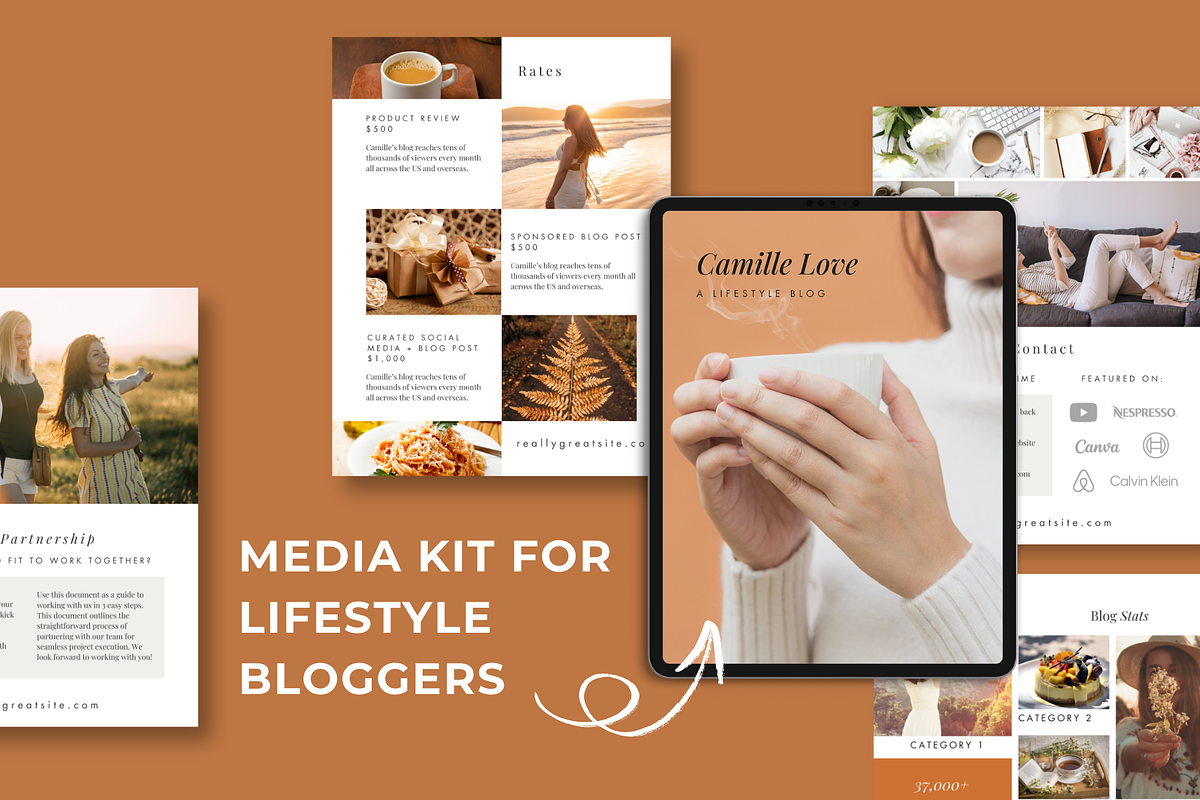Canva Media Kit Template | Sia, a Stationery Template by Canva Creations Pro (Photo 3 of 6)