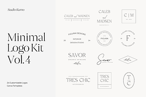 Minimal Logo Kit Templates Vol.4