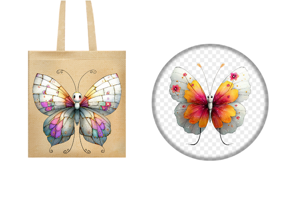 Spring Butterfly Clipar, an Illustration by Design Market (Photo 5 of 5)