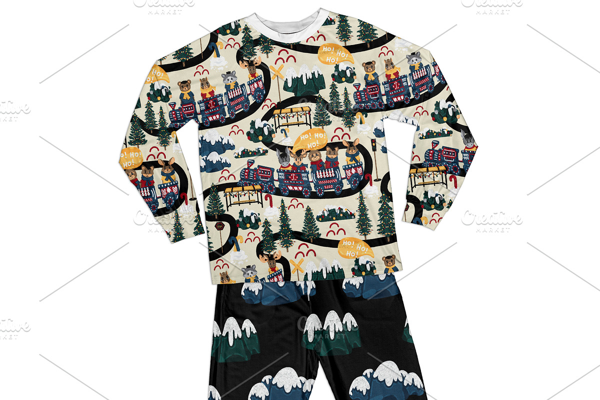 Christmas Set- “Toy Train Adventure”, a Pattern Graphic by D.O.C Gallery by Carla (Photo 8 of 12)