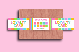 Colorful Loyalty Card - 2 Sides