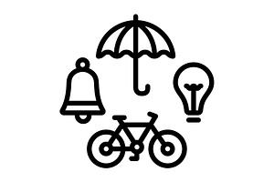 Objects things black icon, an Outline Icon by Creative priyanka
