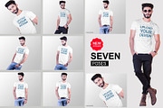 Male t-shirt Mockup-V-2-003, a Shirt Mockup by designvillage (Thumbnail 2 of 7)